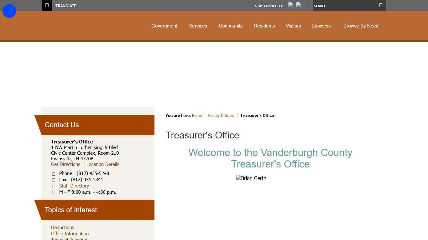 Treasurer's Office / Vanderburgh County